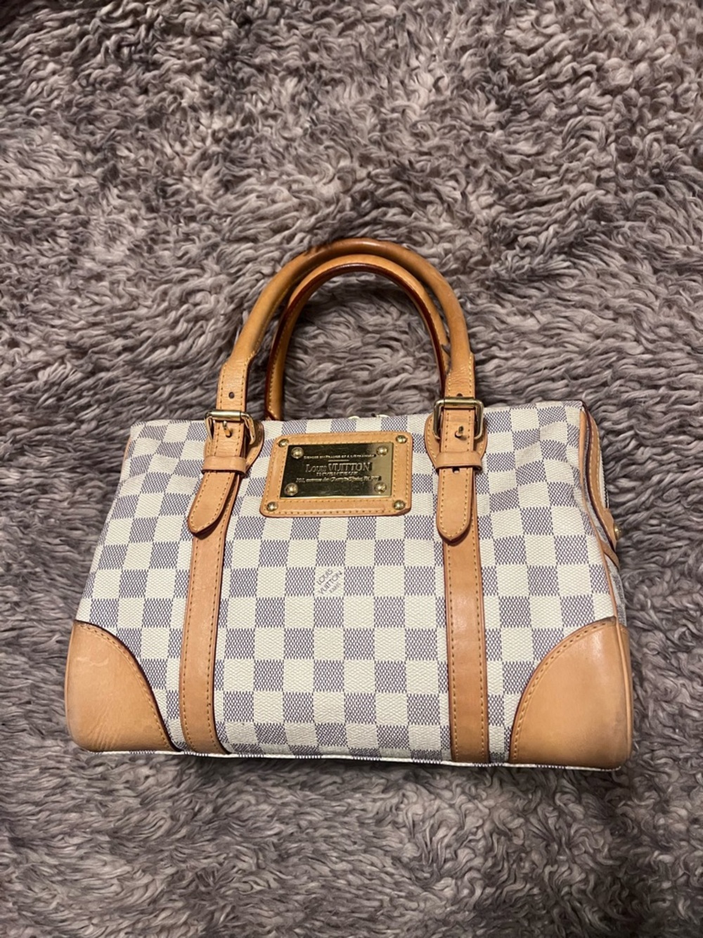 Louis Vuitton Damier Azur Berkeley PM Tote Speedy 30